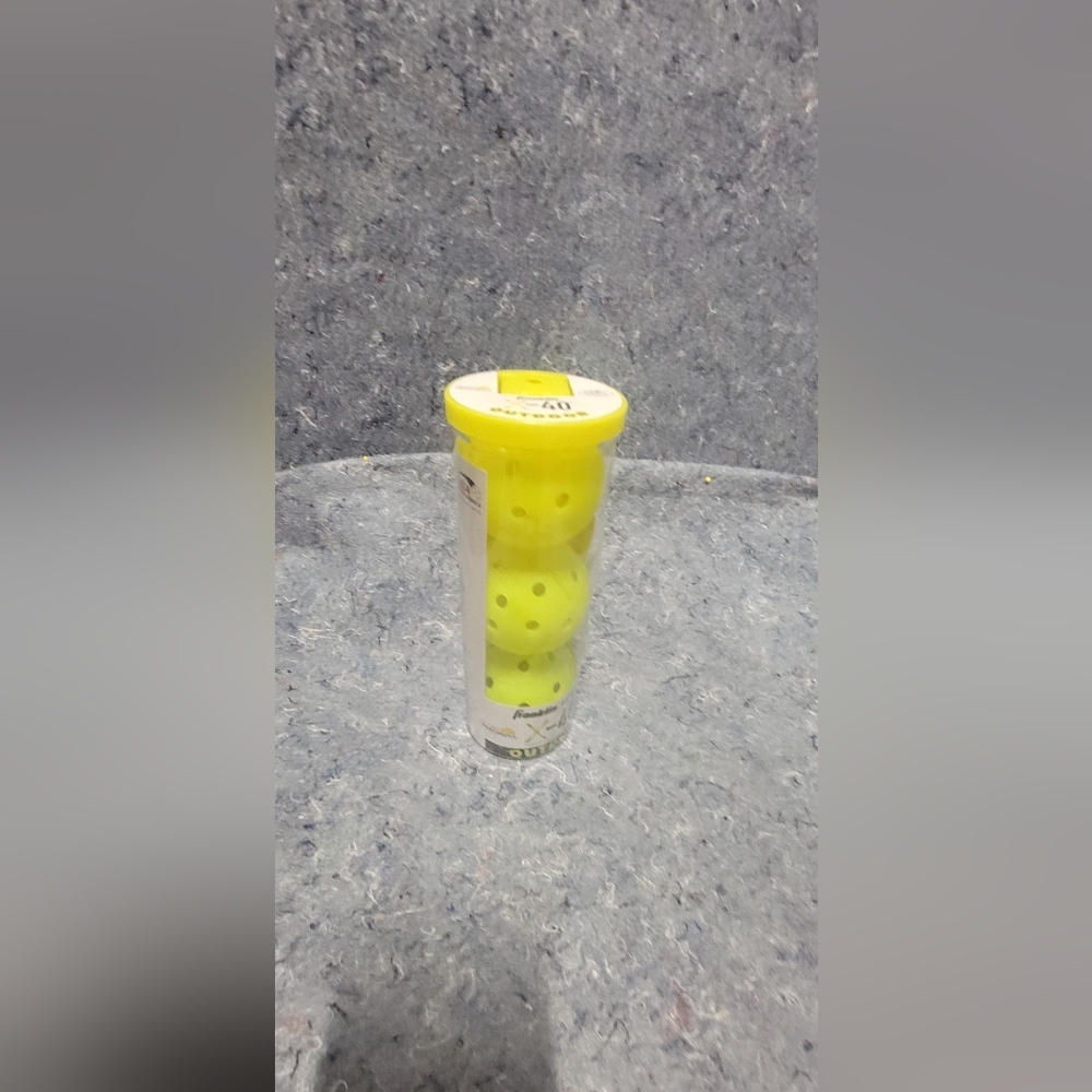 New Unused Franklin Pickleballs X-40 Outdoor Optic Tube of 3‎